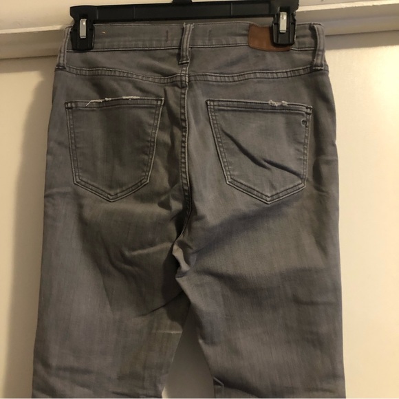 ❤️Madewell Distressed High Riser Skinny Grey Jeans Size 26 - Picture 3 of 7